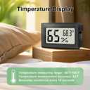 6-Pack Mini Hygrometer Indoor Humidity Meter, Mini Digital Thermometer Humidity Gauge Meter, Indoor Thermometer Hygrometer Monitor Fahrenheit () for Reptile Thermostat, Jars Reptile, Fridge