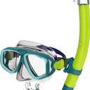 Speedo Unisex-Adult Swim Snorkel Dive Mask Anti-Fog with Nose Cover Adventure Series (One Size, MS Deep Lake/Clear)