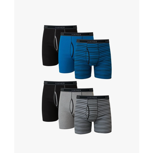 Hanes Men's Boxer Briefs, Cool Dri Moisture-Wicking Underwear, Cotton No-Ride-up for Men, Multi-Packs, XL