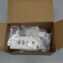 2-in-1 Gutter Mount for Solar Panel, Stick Up Cam Battery, Spotlight Cam and Spotlight Cam Plus/Pro(Battery), Perfect Angle to Get Adequate Sunlight for Your Solar Panel - White