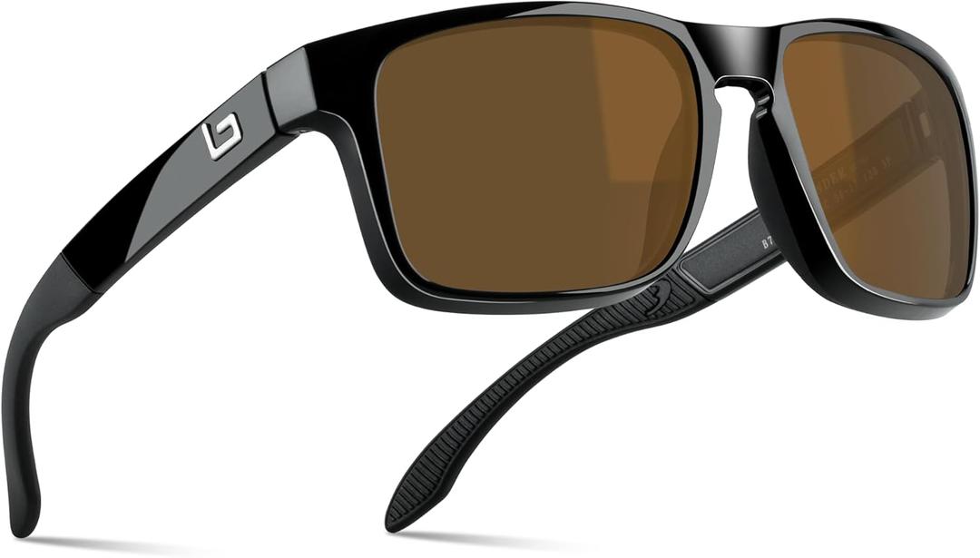 B.N.U.S Italy Made Classic Sunglasses for Men and Women Corning Real Glass Lenses with Polarized Option