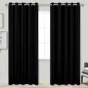Blackout Curtains 72 Inch Extra Wide for Bedroom Sliding Glass Patio Door,2 Panels Grommet Darkening Large Window Shade Dark Light Black Out Blinds for Living Room,6x7 6 x 7 FT Width by 84in Length