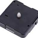 Clock Mechanism Replacement, Total Shaft Length 8mm Metal Quartz Clock 5168S Movement Replacement Motor Repair Parts (Black)