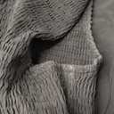 BTFBM 2025 Summer One Shoulder Dresses for Women Casual Sleeveless High Waist Floral Flowy Smocked Boho Beach Maxi Dress (Solid Black) XL