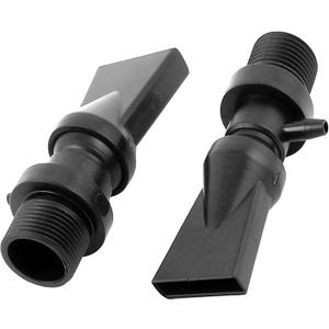 Aquarium Nozzle Water Outlet, Duckbill Nozzle Water Outlet Return Pipe Plumbing for Aquarium Fish Tank(Black, 2Pcs)