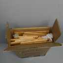 Extra Large Bamboo Bread Box for Kitchen Countertop, Wooden Double Layer Breadbox Provides Double the Storage, Holds Multiple Loaves, Durable & Beautiful with Frosted Acrylic Panels