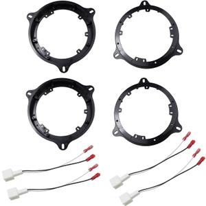 2 X Pairs 6.5" / 6.75" Speaker Mount Adapter for Infiniti M35 M45 Nissan Titan Frontier Kicks Sentra Pathfinder Spacer with Wiring Harness