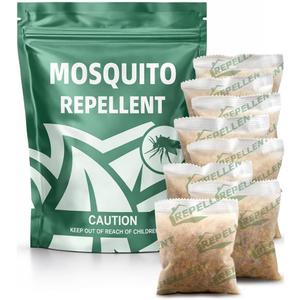 Mosquito Repellent Outdoor Patio, Backyard Mosquito Repellents, Mosquito Deterrent Indoor for Home, Mosquito Control for Door, Keep Mosquito Away from Garage, Last up to 2 Months-8 Pouches