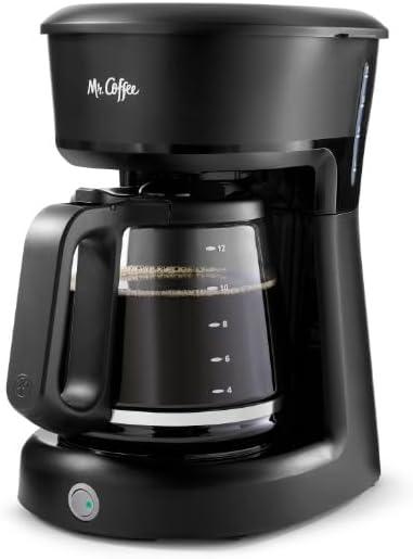 Mr. Coffee Easy On/Off 12-Cup Coffee Maker Switch Pour Grab-a-Cup Auto Pause Black