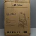 Kids Easel Including 100+ Accessories, Dual-Sided Wooden Easel for Kids Girls Age 3-12 with Magnetic Chalk & Painting Board, Free Height Adjustable Art Easel Supplies for Toddlers (Pink)