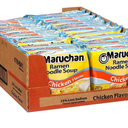 Maruchan Ramen Less Sodium Chicken, Instant Ramen Noodles, Ready to Eat Meals, 3 Oz, 24 Count, BB: 012727