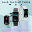 Health Fitness Tracker with 24/7 Heart Rate, Smart Watch with Blood Pressure and Blood Oxy-gen Monitor, Bulit-in 120+ Sport Mode, Sleep Tracking Waterproof Activity Tracker for Women Men