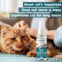 2 x AmeizPet Catnip Spray for Cats, Cat Scratching Sprays, Transparent Cat & Kitten Behaviour Spray 50 ml (1.69 Oz)