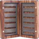 M MAXIMUMCATCH Maxcatch Black Walnut Wooden Fly Box Hand Made Premium Fishing Tackle Box