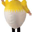 Rubies Chicken Inflatable Costume for Adults, Unisex One Size (Yellow)