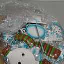 Juegoal Christmas Snowman Wind Chimes with Metal Snowflake, Large for Kids, Xmas Holiday Party Indoor Outdoor Hanging Decoration, 33 Inch