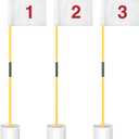 KINGTOP Golf Flagstick Mini, Putting Green Flag for Yard, All 3 Feet, Double-Sided Numbered Golf Flags, Golf Pin Flag Hole Cup Set, Portable 2-Section Design, Gifts Idea
