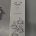 Anti-colic Bottle Nipples Fast Flow Nipple Level 4, 9m+, Compatible with Wide-Neck Baby Bottle, 4 Count