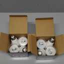 8-Pack LED Black Bulb, A19, UVA 385-400NM, 9W (100W Equivalent), E26 Head, Non-Dimmable, for Halloween Decorations, Glow Parties, Posters