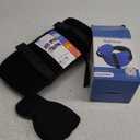 Travel Pillows for Airplanes, Airplane Pillow for Long Flight, Airplane Head Strap with Eye Mask for Sleep, Travel Neck Pillow for Car Road Trip, 360 Support Headrest, Stop Bobblehead, Black