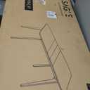 VASAGLE MAEZO Collection - Extendable Dining Table for 4/6/8, Kitchen Table with Tapered Legs, Curved Transitions, for Dining Room, Kitchen, Home Office, Honey Brown UKDT090K01V1, 33.4"D x 70.8"W x 29.5"H