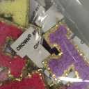 52 Pcs Self-Adhesive Chenille Letters Patches, A-Z Alphabet Applique Patches Stick on Letters Embroidered Letter Stickers for Clothing, Makeup Hats, Bags, Backpacks, laptops (Multicolor)