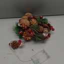 LLGT Christmas String Lights 5.7ft LED Copper Wire Light Christmas Tree Decorative Lights with Red Berry and Leaves Battery Operated Fairy String Lights Indoor Outdoor Christmas Decorations