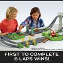 Hot Wheels Mario Kart Circuit Track Set & 2 Toy Vehicles, Racing Playset Includes Booster, Plus Mario & Yoshi Karts 
