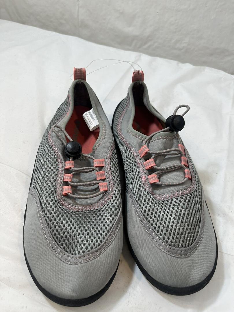 Everest Watersock Flip Flops- Grey/ Peach, Size 9