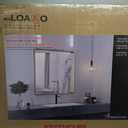 LOAAO 36X36 Gold Bathroom Mirror, Rounded Rectangle Gold Frame Mirror, Brushed Gold Bathroom Vanity Mirror Wall-Mounted, Anti-Rust, Tempered Glass, Hangs Horizontally or Vertically