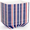 JOLLY CHEF Disposable Paper Food Trays, 250 Count - 3lb Serving Boats for Gameday,Paper Food Boats for Hot Dogs, Fries & Party Snacks