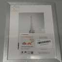 upsimples 8x10 Picture Frame, Display Pictures 5x7 with Mat or 8 x 10 Without, Wall Hanging Photo Frames, Silver, 1 Pack