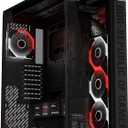 ASUS ROG Cronox ARGB Gaming PC Case, x4 ARGB Fans, Curved Tempered Glass, GPU's up to 400mm, BTF Compatible, 9.2" Screen