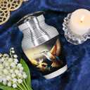 Small Urns for Human Ashes Keepsake, Mini Urn for Ashes for Women & Men, Decorative Cremation Mini Cremation Container, Yellow Flower and Hummingbird Urn - Little Keepsake Urns