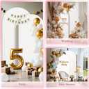 Arch Backdrop Stand and Cover Set 7.2FT/6FT, Gold Wedding Arch Frame with White Arch Cover Stretchy Spandex Wrinkle-Resistant, Wedding Arches for Ceremony Birthday Party Baby Shower