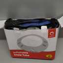 QPAU Snow Tube with Premium Canvas Cover for Kids and Adults, 48'' Inflatable Heavy Duty Snow Tube Made by Thickened Bottom, Sled Winter Outdoor Fun Toys for Children Boys Girls