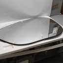 Black Irregular Wall Mirror Asymmetrical Bathroom Mirror Metal Framed Mirrors Decorative Bedroom Living Room Vanity Entryway 26''x18''