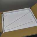 Trironsun Vintage Double Layer Bread Box for Kitchen Counter Bamboo Bread Storage Container Large Capacity Bread Storage Bin (White)