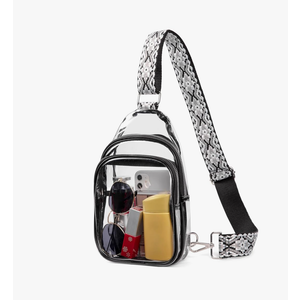 CLUCI Clear Bag for Stadium Events, Clear Crossbody Bag Purses for women stadium Transparent, Concerts Sports