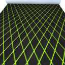 KXKZREN EVA Foam Boat Flooring Decking Sheet 6mm Thick Diamond Anti-Slip Marine Flooring Mat Self Adhesive Deck Pad for Bass Boat Yacht Motorboat RV Cooler Tops,47.2" x 94.5" / 27.6"x74.8" (Black with Green Diamond Seam Lines)