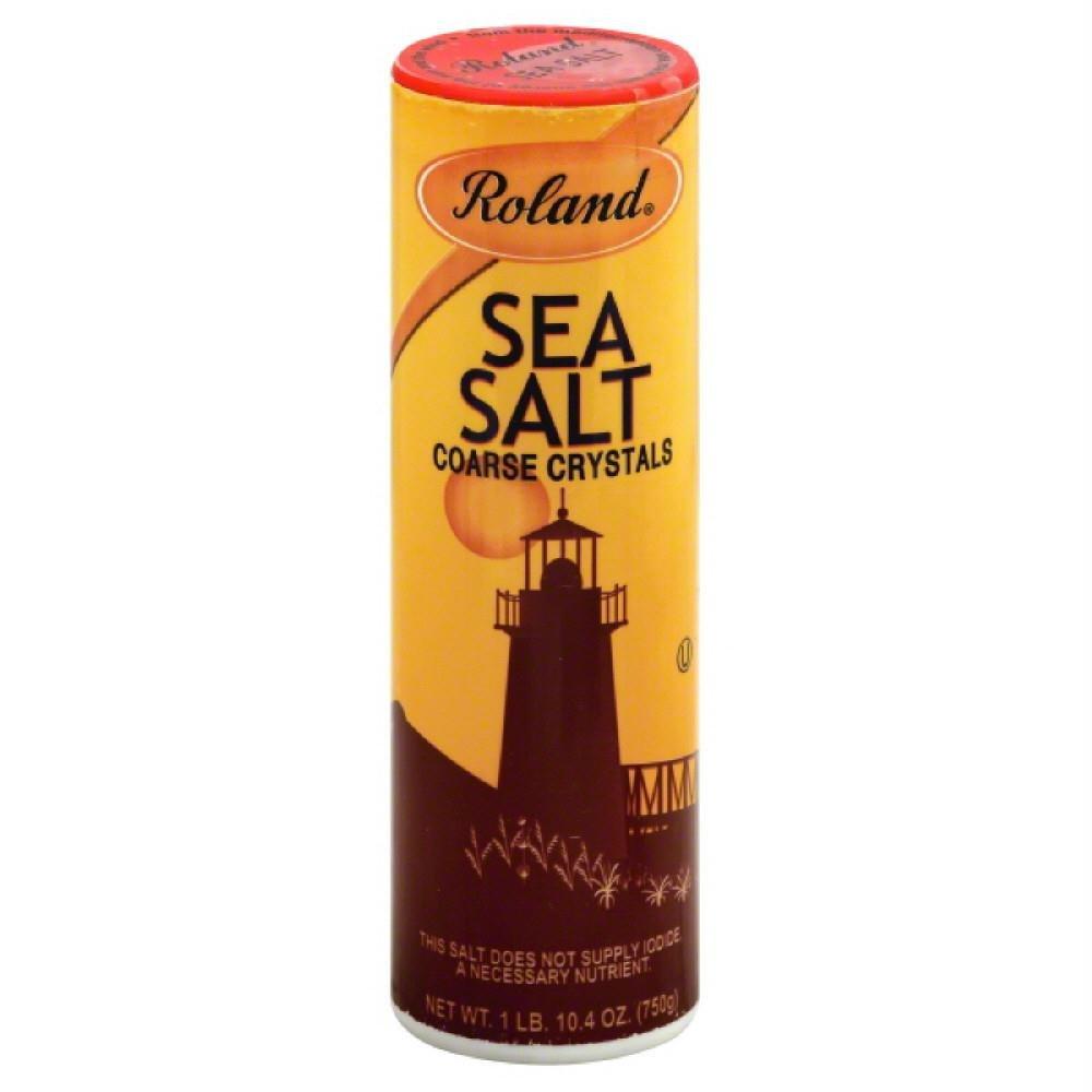 Roland Sea Salt Coarse Crystals from the Mediterranean Sea - 26.4 oz, Pack of 12