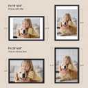 20x30 Poster Frame 3 Pack, Black Wood with Plexiglass, 18x24 Mat
