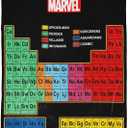 Jay Franco Marvel Periodic Table Blanket - Measures 62 x 90 inches - Fade Resistant Super Soft Fleece Bedding