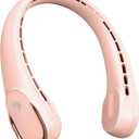 FrSara Neck Fan, Portable Personal Fan Strong Wind, 5200mAh, Air Volume,360 Cooling, No Hair Twisting, Air Volume On 2 Sides, Non-Slip, Quick Charge, Long Use Time, Gift for Women, Men, Birthday