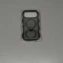 [Cute Wave Frame+Mag Stand] Designed for iPhone 17 Pro Max Case, [Fit for MagSafe] Translucent Silicone Protective Magnetic Ring Phone Case Cover for iPhone 17 Promax 6.9 inch Men Women, Black