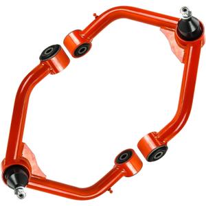 For 2-4" Lift Vehicles Front Upper Control Arms w/Ball Joint Compatible with 2011-2022 Ram 1500 2WD 4WD Suspension Control Arms Red, Extra 2 Ball Joints for Replacement