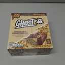 2 x Ghost Choco Chip Cookie Dough Protein Bar, 20g Protein, 4 ct, 9.2 oz | 2g Sugar, 250 Calories per Dual-Bar Pack, Caramel & Crisp Cookie Layers, Chocolatey Coating, Gym Bag Ready (EXP 09/26/26)