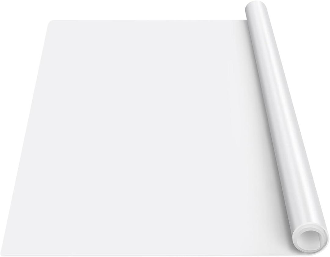 Extra Large Silicone Mat, 84x24 Heat Resistant Mats for Countertop, Cuttable Waterproof Kitchen Counter Mat, Multipurpose Countertop Protector Mat, Silicone Mats for Kitchen Counter (Translucent)