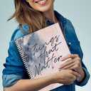 Softcover Things That Matter 8.5" x 11" Motivational Spiral Notebook/Journal, 120 College Ruled Pages, Durable Gloss Laminated Cover, White Wire-o Spiral. Made in The USA