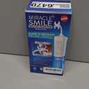 Ontel Miracle Smile Water Flosser for Teeth&Gum Health, Unique H-Shaped Flossing Head&4 Water Jets, Cordless Water Flosser Features 360 Cleaning&3 Pressure Modes, USB Rechargeable Dental Floss, White